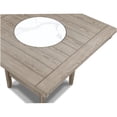 thumbnail image 2 of 47.8" Square Counter Height Dining Table with Lazy Susan, Faux Marble Top & Storage Shelf, Antique Gray Finish, 2 of 6