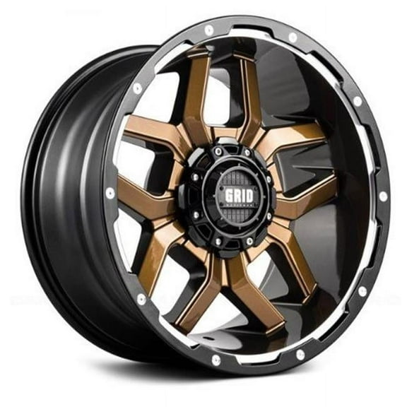 7189237F16 18 x 9.0 in. 6 x 135-139.7 in. Bolt Pattern 12 Offset Wheel