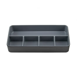 Fusion Five-Compartment Plastic Accessory Holder, Plastic, 12.25 x 6 x 2, White/Gray Fusion Five-Compartment Plastic Accessory Holder, Plastic, 12.25 x 6 x 2, White/Gray