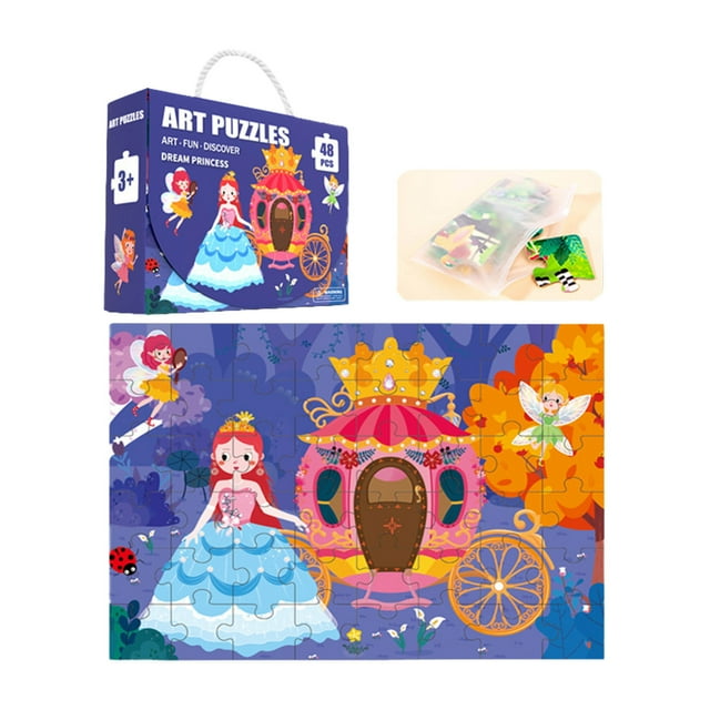 Puzzle Toy Floor Puzzle for Kids Animal Large 48-Piece Educational Floor Puzzle Toy for Preschool Learning and Development