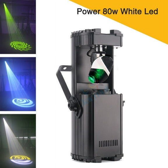New High Power 80W LED Scanner Light Gobo Projector Pattern Effect Stage Lights