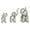 Silver, variant on Urban Designs Luck And Wisdom Elephant Trio Collectible Statue Figurine - Silver