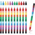 thumbnail image 1 of Lápices de colores apilables JAMW juego de lápices de colores de punta de arco iris para niños, 1 of 5