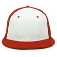 thumbnail image 3 of OC Sports CAGE25 Flexible Fitting Cap - White Red Red, 3 of 5