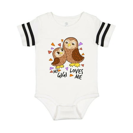 

Inktastic My Gigi Loves Me- cute owl family Gift Baby Boy or Baby Girl Bodysuit