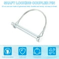 thumbnail image 4 of Uxcell Trailer Coupler Pin Wire Lock Pin Shaft Locking Round Pto Pins for Farm Trailers Lawn Hitches Garden 5/16x2-3/4" 8, 4 of 7