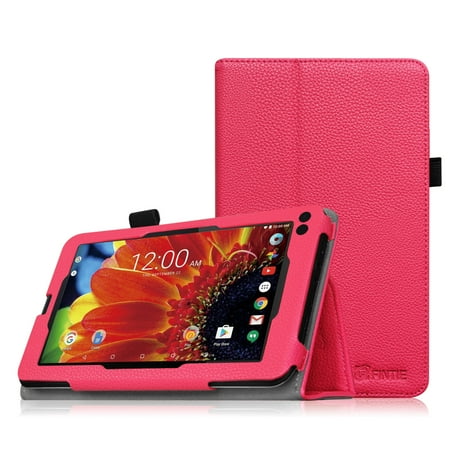 Fintie Premium PU Leather Folio Case Stand Cover for RCA 7" Tablet / RCA Voyager II 7" Tablet WIFI Android, Magenta