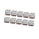 thumbnail image 1 of Paquete de 10 dados de seis caras, juguetes de barra opacos D6 de 16 mm para juegos de mesa de rol y matemáticas. Blanco, 1 of 6
