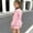 Pink, variant on Cethrio Girls Summer Outfit Sets Size 10-12, Casual 2 Piece Long Sleeve Shirts and Skirts Sets Pink Size 10