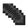 thumbnail image 6 of Lightweight Black 22"x22" 6-Pack Bandana Set, 6 of 7