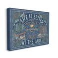 thumbnail image 3 of Stupell Industries Night Lake Scene Phrase Nature Painting Gallery Wrapped Canvas Print Wall Art, 48 x 36, 3 of 7
