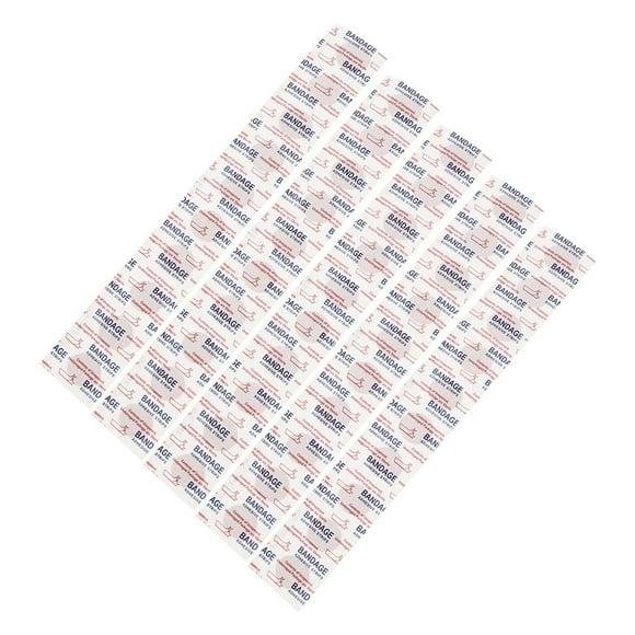 LEEYNEER 50pcs Fabric Oval Flexible Bandages Spot Bandage Small Face Bandages With Non Stick Pad Oval Bandages