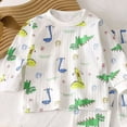 thumbnail image 3 of NOLDARES 2pcs Toddler Baby Girl Boy Fall Winter Clothes Print Long Sleeve Sweatshirt Tops Casual Pants Set Little Kids Outfits Clothing(Green,11-12 Y), 3 of 4