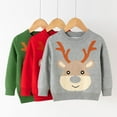 thumbnail image 4 of NOKIO Children'S Festive Santa Claus Sweater Children'S Winter Knit Pullover Toddler Boys Girls Christmas Deer Print Warm Knitted Sweater Long Sleeve Xmas Tops Knitwear Cardigan Coat, 4 of 4