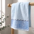 thumbnail image 6 of Aoznliie Bath Towel,Quick-drying Cotton Bath Towels,14x 30 in Soft & Absorbent Bath Towels for Bathroom Hotel Gyms,Light Blue, 6 of 7