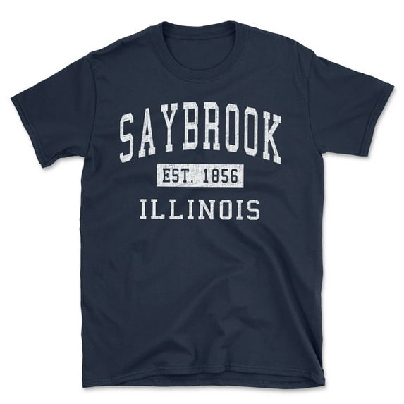 Saybrook Illinois Classic Established Men's Cotton T-Shirt