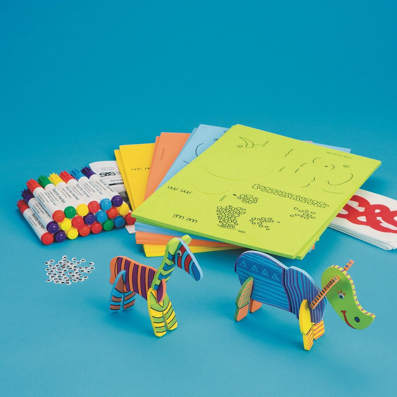 Wacky Foam Animals Craft Kit (Pack of 24)