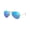Matte Gold Frame | Polarized Blue Lens, variant on RB3025 AVIATOR FLASH LENSES Pilot Shape Sunglasses Matte Gold Frame | Blue Flash Lens 58mm