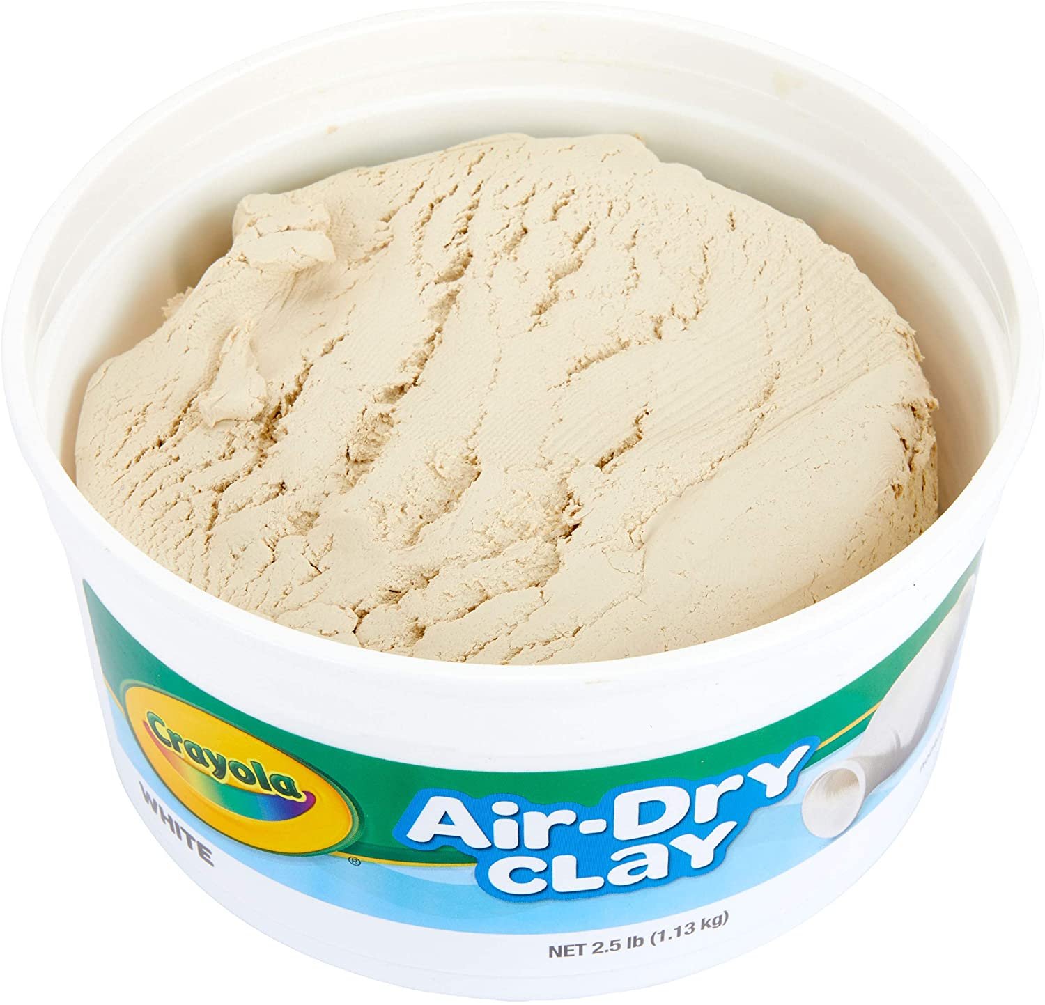 Crayola Air-Dry Clay, White, 2.5 Lb Resealable Bucket - image 4 of 11