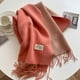 thumbnail image 5 of Winter Cashmere Women Scarf Female Luxury Brand Scarves Lady Tassel Bandana Women Solid Shawl Wraps Foulard Tippet Pashmina, 5 of 5