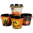 thumbnail image 4 of Dsscvnef Halloween Candy Bucket Halloween Bucket With Handle for Halloween Steel Trick Candy Buckets for Party Halloween Candy Holder Random Patterns Snowflake Ornament en Girls Ornament, 4 of 4