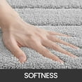 thumbnail image 3 of OEAKAY Bathroom Rug, Ultra Soft Absorbent Bath Rug for Bathroom, Premium Microfiber Shag Bath Mat, Non-Slip Bath Rug Machine Washable (24"x36", Light Gray), 3 of 8