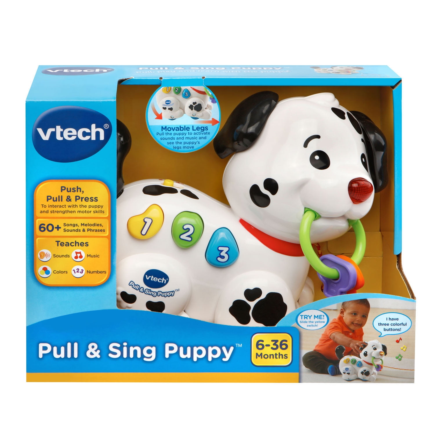 VTech, Pull and Sing Puppy, Baby 