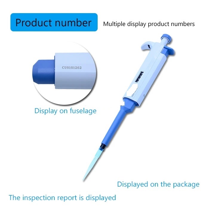1-10ml Digital Adjustable Pipette Micropipette Pipettor Gun With 10ml Tip , High-Accurate