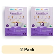 (2 pack) Ready, Set, Food! Organic Early Allergen Introduction Mix-Ins, Babies 6 Months, Stage 3, Unflavored