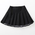 thumbnail image 3 of Minifaldas plisadas Vintage para niños y niñas, faldas de tenis coreanas, faldas cortas de uniforme de estudiante, blanco y negro, Verano, 3 of 5