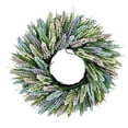 thumbnail image 1 of Corona de lavanda para puerta delantera, corona de boda de 50cm, corona de flores artificiales para granja, Festival, porche, decoración del hogar, 1 of 6