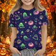 thumbnail image 2 of HAJWOH Halloween Shirts for Toddler Kids Girls 3/4 Sleeve Funny Graphic T-Shirt Casual Crewneck Tunic Tops Halloween Clothing, 2 of 7