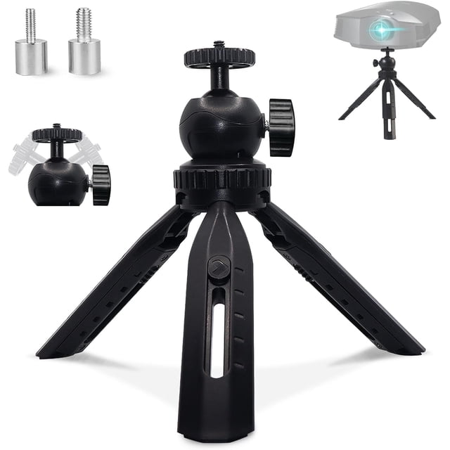 Soporte para miniproyector 2-Be-Best, soporte telescópico para trípode negro