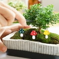 thumbnail image 3 of Soimiss 1 Set Funny Mini Mushroom Craft Resin Mini Animals Assorted Color Indoor Decor, 3 of 6