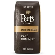 Peet's Coffee Cafe Domingo Ground Coffee, Premium Medium Roast, 100% Arabica, 10.5 oz