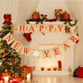 thumbnail image 6 of Soimiss New Year Banner Kit Red Burlap 1 Set For Party Decoration, 6 of 8
