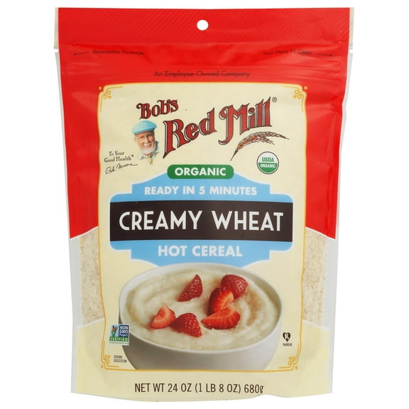 Bob's Red Mill Organic Creamy White Wheat Farina Hot Cereal, 24 OzRDC18