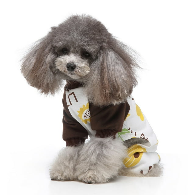 Xihbxyly Pijama para Mascotas, Diseño de Punto de Cuatro Patas, Suave y Cómodo, con Estampados Bonitos, Ideal para Climas Cálidos y Fríos, Ropa de Moda para Mascotas, Tallas Xs a Xl, Conjunto de 1 Pi