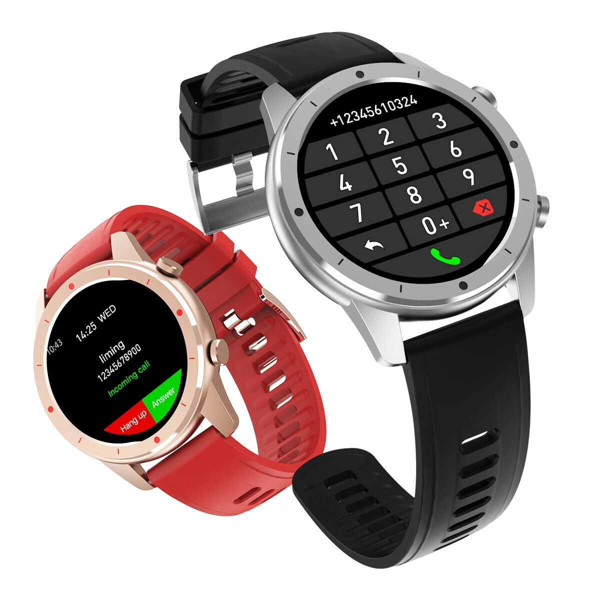 CF22 Bluetooth Call Smart Watch Heart Rate Sport Fitness Monitor For Android  iOS - Walmart.com