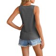 thumbnail image 3 of ZZwxWA Womens Tank Tops Ribbed Neck Summer Sleeveless Tops Shirts Womens Solid Camisole Holiday Vest Online Shopping, 3 of 6