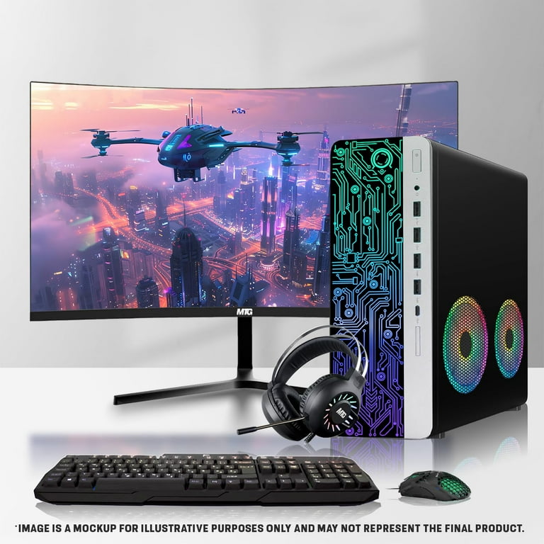 Restored HP Gaming PC Desktop Computer – AMD Pro A10-9700,RX 550