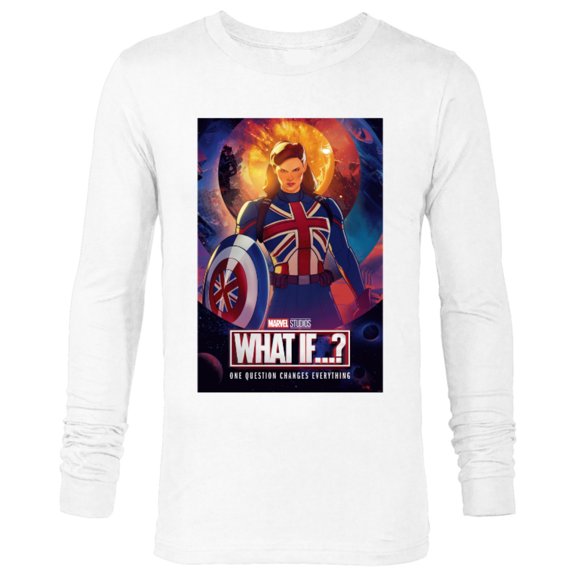 Marvel WHAT IF…? Captain Carter Poster - Long Sleeve T-Shirt for Men – Customized-White