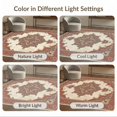 thumbnail image 7 of ODIKA 6'x9' Washable Area Rug Non-Slip, Easy Care, Distressed Farmhouse Faded Border Geometric Kilim Navy Vintage Playful for Family Room, Living Room, Master Bedroom, 7 of 7