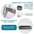 thumbnail image 4 of Xingzhi 2pcs Aluminum Alloy Easy Installation Door Buckle For Sliding Doors Strong Structure Non-deforming Black, 4 of 6