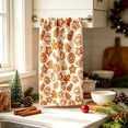 thumbnail image 5 of Clearance! Christmas Gingerbread Pattern Kitchen Towel, Absorbent Decorative Hand Dish Towel 24x16in, Holiday Xmas Tea Towel for Cooking Baking, Home Kitchen Decor & Christmas Gift, 5 of 7