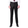 thumbnail image 4 of Raphael Mens Solid Black Slim Fit 2 Button Suit, 4 of 5