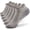 Gray, variant on WIZUTIZ Men's Athletic Ankle Socks 6-Pack Moisture Wicking Breathable Terry Cushioned Sole Low Cut Solid Color Outdoor Sports Running Hiking Walking Socks