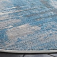 thumbnail image 3 of SAFAVIEH Vintage Persian Soren Abstract Polyester Area Rug, Blue/Grey, 5' x 5' Round, 3 of 8