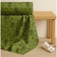 thumbnail image 4 of Soimoi Green Cotton Poplin Fabric Hardware Tools & Text Print Fabric by Yard 56 Inch Wide, 4 of 7