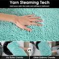 thumbnail image 3 of 2 Pieces Bathroom Rugs, Non Slip Absorbent Velvety-Soft Butter Chenille Bath Mat Set (Light Blue), 3 of 6